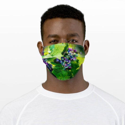 grape clusters face  mask (Worn)