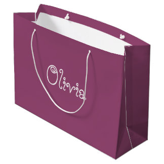 Grape Color Baby Shower Gift Bag