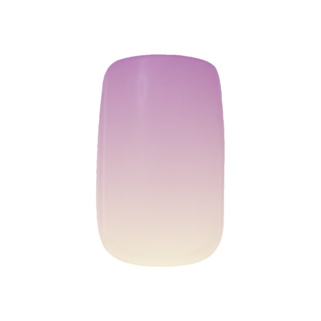 Grape Cream Ombre Minx Nail Wraps (Right Thumb)