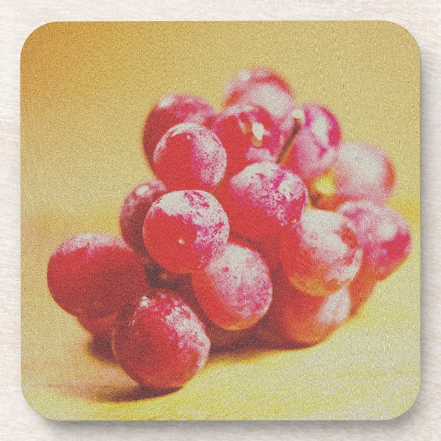 "Grape" Cute Photo. Buy Now Beverage Coaster (Front)