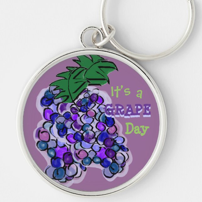 Grape Day Keychain (Front)