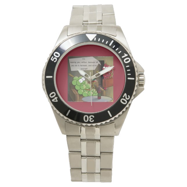 Grape Divorce Funny Watches (Front)