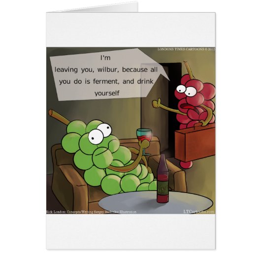 Grape Divorces Funny Cards (Front)