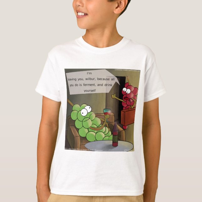 Grape Divorces Funny T-Shirt (Front)