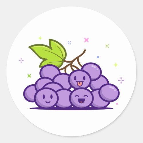 Grape Emoji Sticker