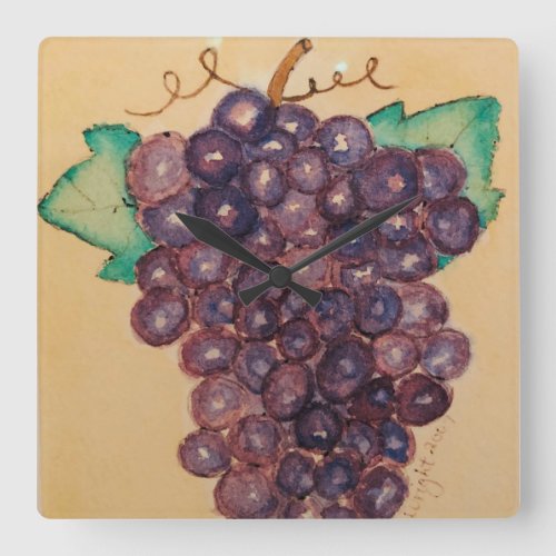 Grape Expectations Clock