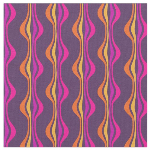 Grape Expectations Groovy Purple Disco Patterned Fabric