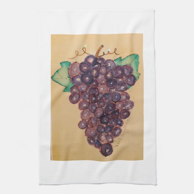 Grape Expectations Kitchen Towel (Vertical)