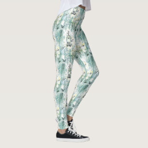 Grape Fable Pattern Leggings