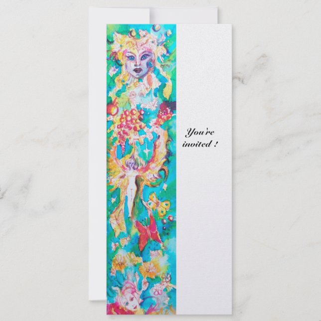 GRAPE FAIRY TALE 8 metallic ice Invitation (Front)