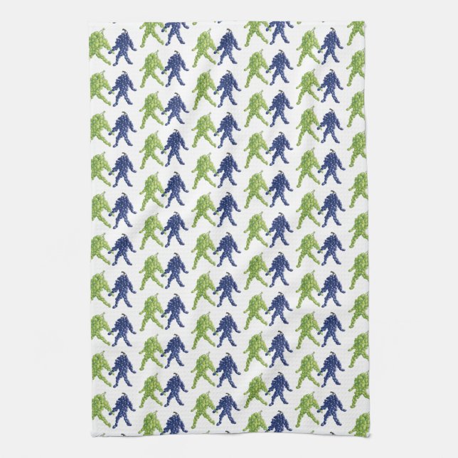 Grape Friends Kitchen Towel (Vertical)