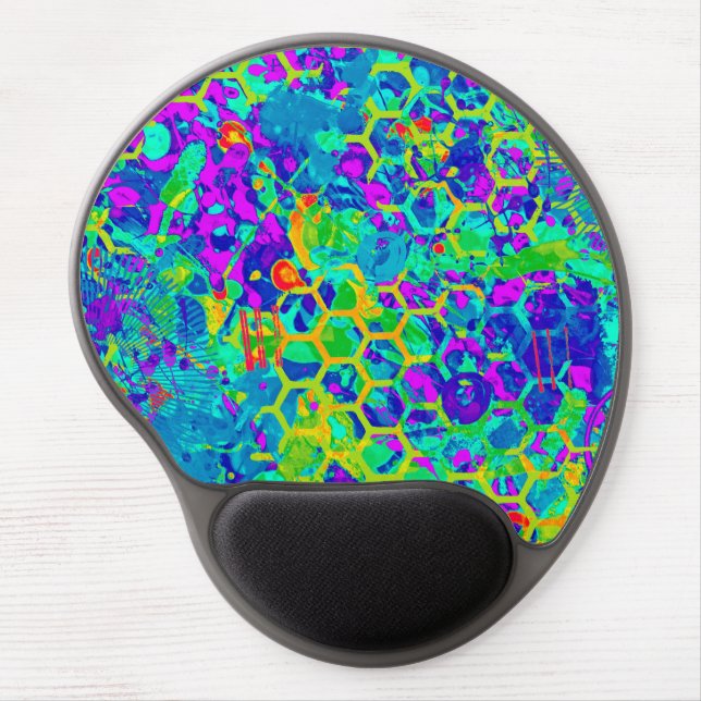 Grape Garden Abstract Gel Mouse Pad (Front)
