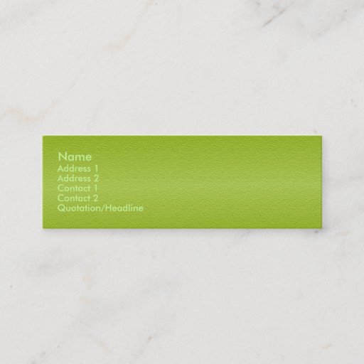 Customizable Grape Green Sandstone Profile Card Business Card Templates