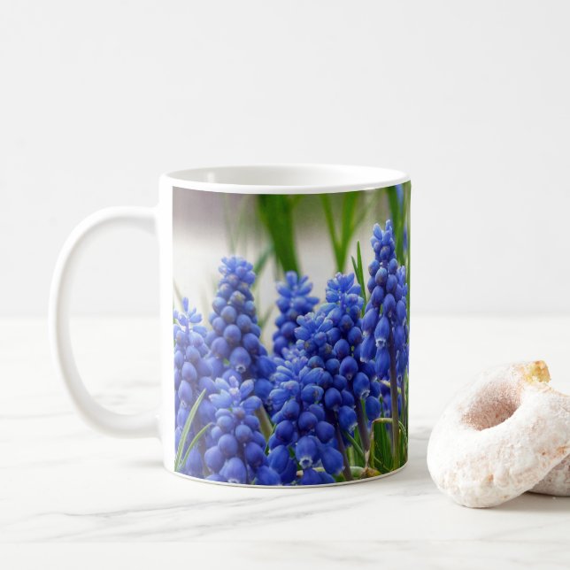 Grape Hyacinth Coffee Mug (With Donut)