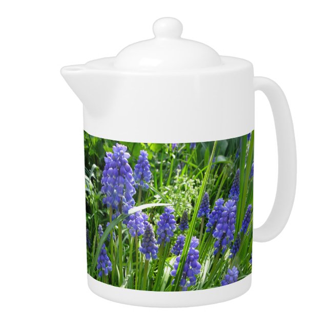 Grape Hyacinth Teapot (Right)