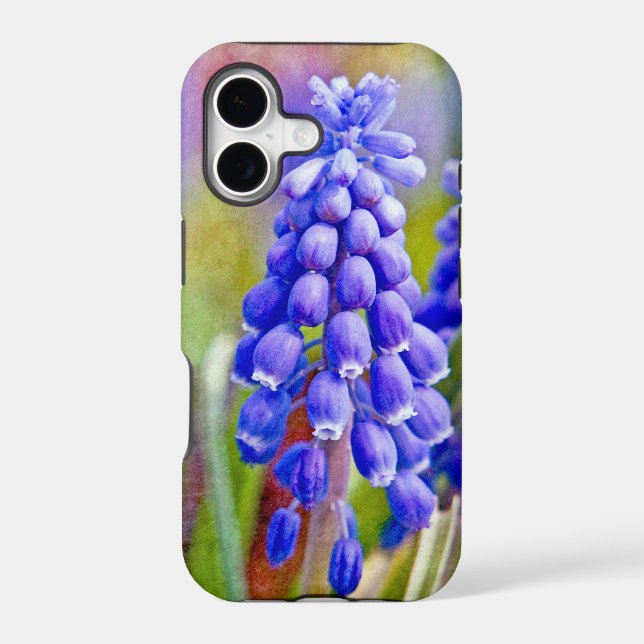 Grape Hyacinths Iphone Case (Back)