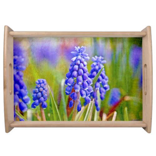 Grape Hyacinths Serving Tray