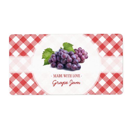 Grape Jam Jelly label