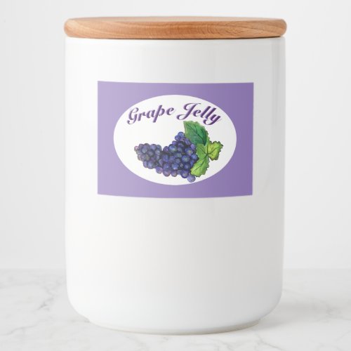 Grape Jelly and Jam Label Purple