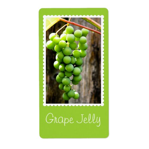 Grape Jelly canning label