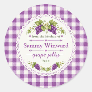 Grape Jelly Homemade Gift Label