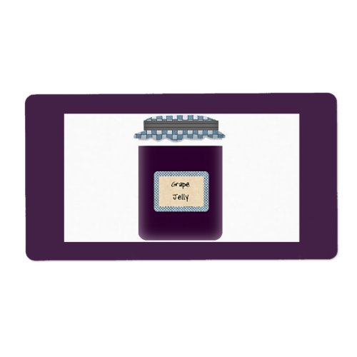 Grape Jelly Jar Label