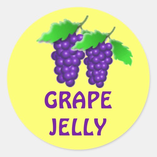 Grape jelly or jam or preserves canning label