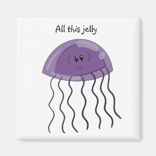 Grape jellyfish magnet