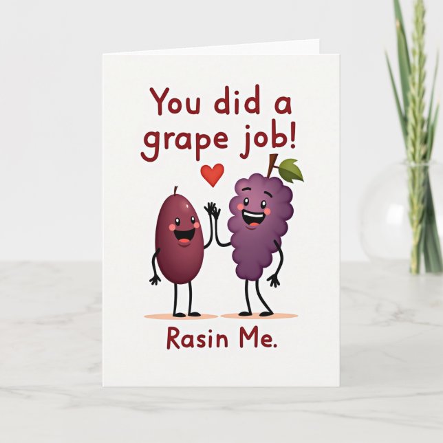 Grape Job Mothers Day Design Card (Front)