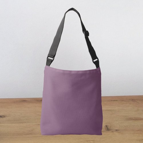 Grape Kiss Purple Solid Color Crossbody Bag