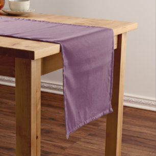 Grape Kiss Purple Solid Color Short Table Runner