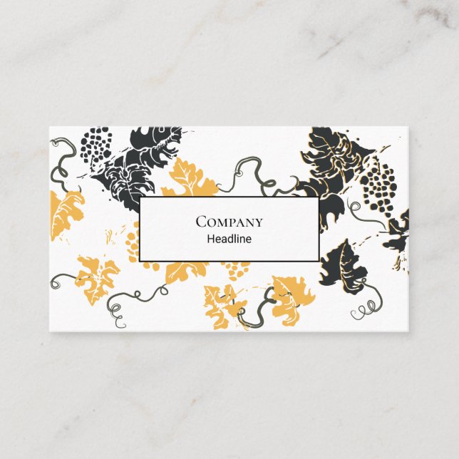 Grape Leaves Business Card (Front)