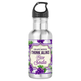 Grape Minds Think Alike Stainless Steel Water Bottle