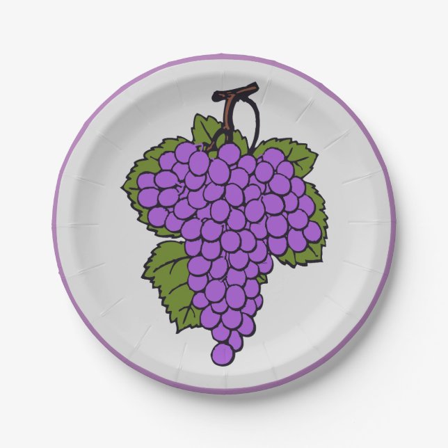 Grape Paper Plates (Front)