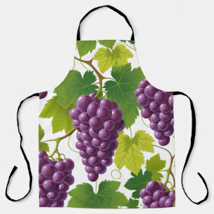 Grape Pattern Apron