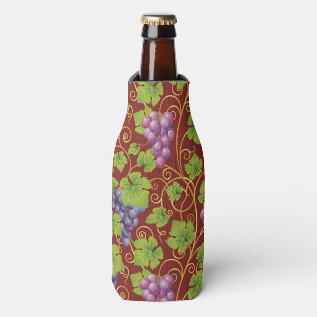 Grape Pattern Bottle Cooler (Bottle Front)