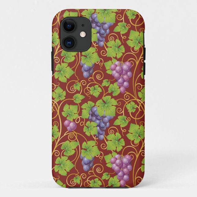 Grape Pattern Case-Mate iPhone Case (Back)