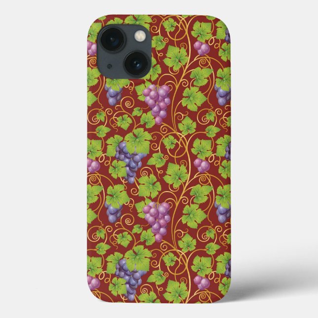 Grape Pattern Case-Mate iPhone Case (Back)