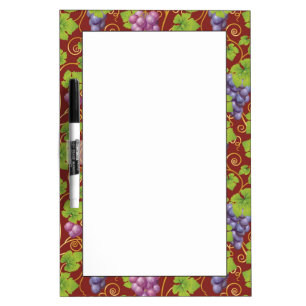 Grape Pattern Dry-Erase Board