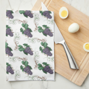 Grape pattern fruit kitchen towel
