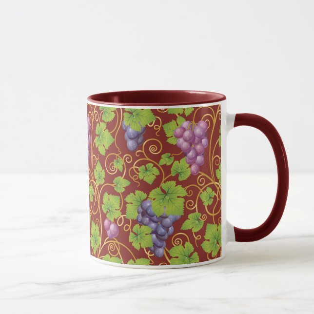 Grape Pattern Mug (Right)