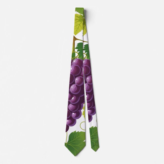 Grape Pattern Neck Tie (Front)