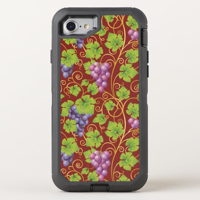Grape Pattern Otterbox iPhone Case (Back)