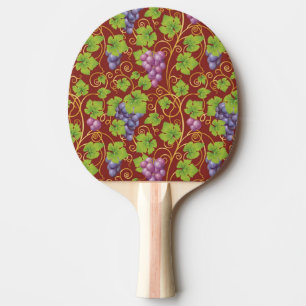Grape Pattern Ping-Pong Paddle