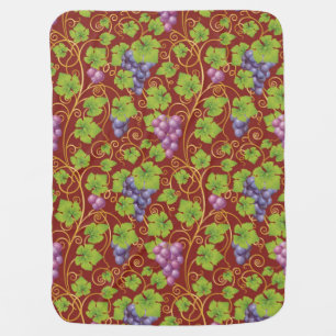 Grape Pattern Receiving Blanket