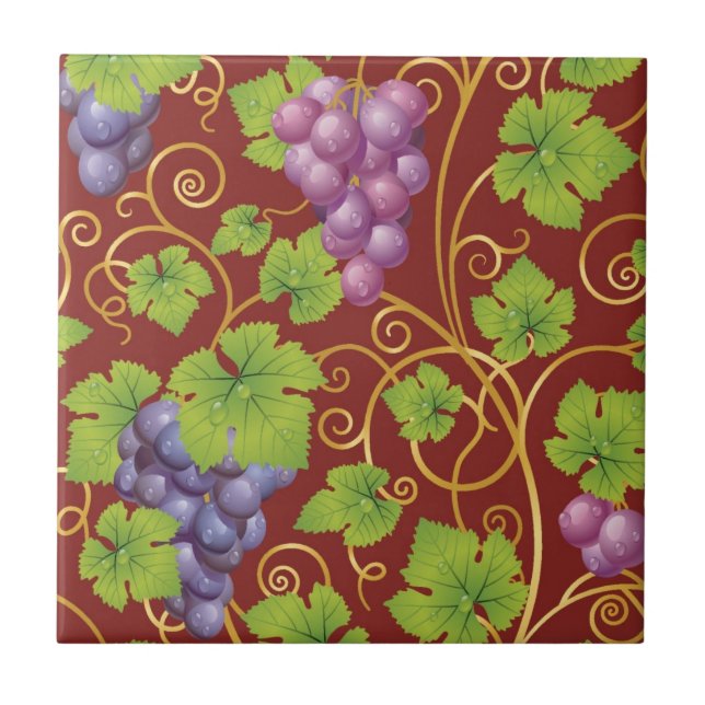 Grape Pattern Tile (Front)