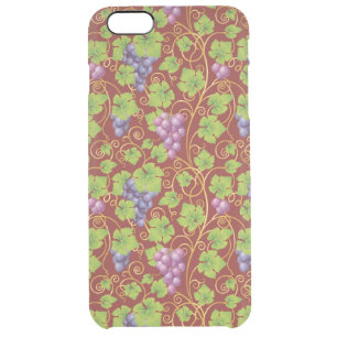 Grape Pattern Clear iPhone 6 Plus Case