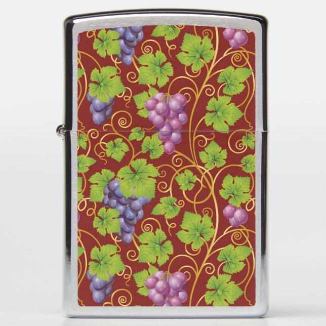 Grape Pattern Zippo Lighter (Front)