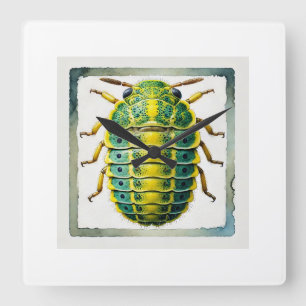 Grape Phylloxera 120924IREF215 - Watercolor Square Wall Clock
