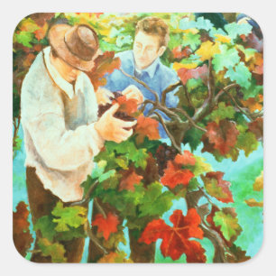 Grape Pickers 1996 Square Sticker